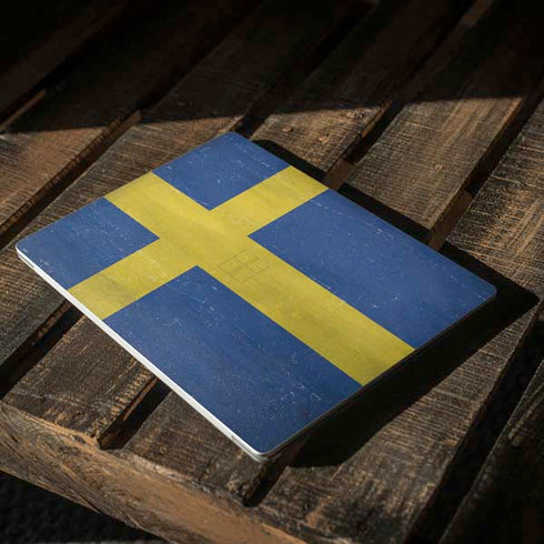 Sweden Flag Distressed Surface Laptop 2 Skin